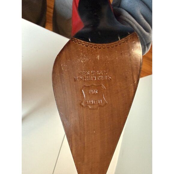 Stuart Weitzman Women's Heeled Red Leather Ankle Boots Size US 9.5 AA [jb] - Picture 4 of 5